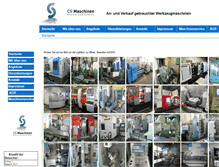 Tablet Screenshot of cs-maschinen.de